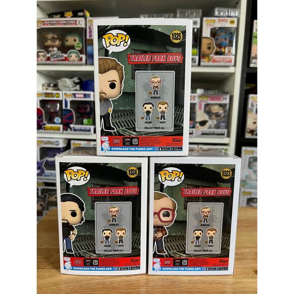 COMPLETE SET Trailer Park Boys Funko Pops Bubbles Julian Ricky #1323 #1324 #1325 - Picture 4 of 6